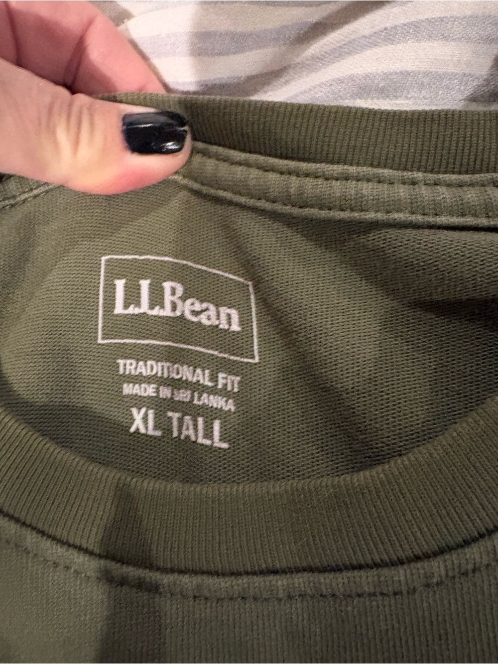 L.L.Bean Traditional Fit Crewneck Tee — Olive Work shirt bundle